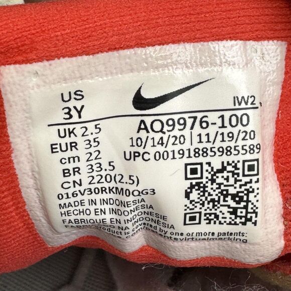 Nike Team Hustle D 9 JDI Shoes Youth Size 3Y White Black Strap AQ9976-100 - Picture 9 of 9